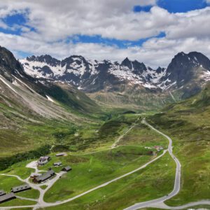 Drone - Silvretta Hochalpenstrasse Montafon Voralberg Austria