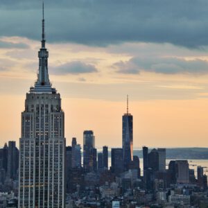 Reizen - Skyline Evening New York (NYC) USA