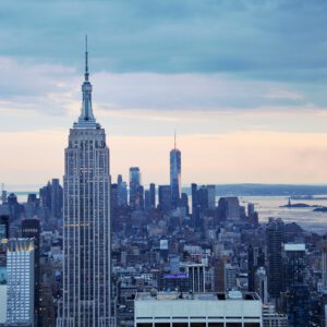 Reizen - Skyline Evening New York (NYC) USA