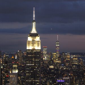 Reizen - Skyline Manhattan By Night New York (NYC) USA