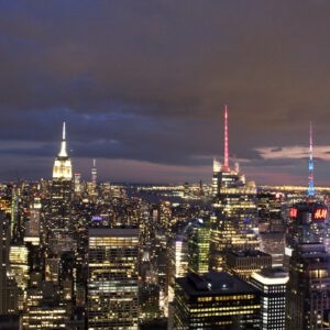 Reizen - Skyline Manhattan By Night New York (NYC) USA