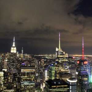 Reizen - Skyline Manhattan By Night New York (NYC) USA