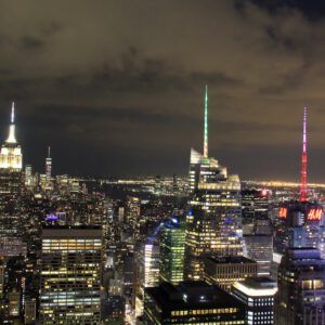 Reizen - Skyline Manhattan By Night New York (NYC) USA