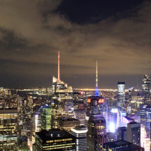 Reizen - Skyline Manhattan By Night New York (NYC) USA
